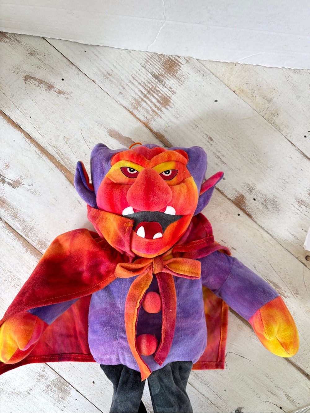 Vintage 1998 Stuffins Tie Dye Vampire Dracula Plush Halloween Large 22" Rare EUC - Picture 5 of 11